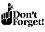 ��������� ����� Stamperia - Dont't Forget - 7 x 5 cm - �����