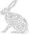 ����� �� ������ �� ��������� � ����� Sizzix Thinlits Wild Rabbit - 12.1 x 15.2 cm - 
