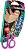Детска ножица Colorino Kids - Ленивец - 12.5 cm от серията Wildkid - 
