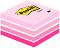 Самозалепващи листчета Post-it - Розово и бяло - 450 листчета с размери 7.6 x 7.6 cm - 