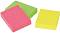 Самозалепващи листчета в неонови цветове Post-it - 3 кубчета x 100 листчета с размери 3.8 x 5.1 cm - 