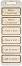 Табелки от шперплат Слънчоглед - Коледни пожелания - 6 броя с размери 6 x 2.3 cm - 