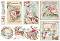 Декупажна хартия Stamperia - Розова Коледа - 50 x 35 cm - 