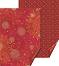 Двустранен картон за скрапбукинг Heyda - Червени кристали - 50 x 70 cm - 