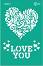   Rosa Love You - 13 x 20 cm - 