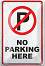   Simetro books No parking here - 20 x 30 cm - 