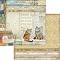 Хартия за скрапбукинг Stamperia - Котки и коледни мотиви - 30.5 x 30.5 cm от колекцията Christmas Patchwork - 