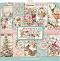 Хартии за скрапбукинг Stamperia - Коледни мотиви - 10 листа, 30.5 x 30.5 cm от колекцията Pink Christmas - 