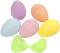 Цветни пластмасови яйца Creative Company - 24 броя с размери 3 x 4.3 cm - 