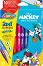 Двустранни флумастери Colorino Kids - 10 цвята на тема Мики Маус и приятели - 