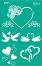   Rosa Love birds - 13 x 20 cm - 