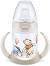 Неразливаща се преходна чаша NUK First Choice Temperature Control - 150 ml, с мек накрайник, на тема Мечо Пух, 6-18 м - чаша