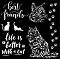  Stamperia -  - 18 x 18 cm   Orchids and Cats - 