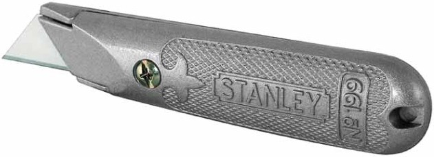Макетен нож с метален корпус Stanley Макетен нож с метален корпус Stanley - С допълнителни остриета -
