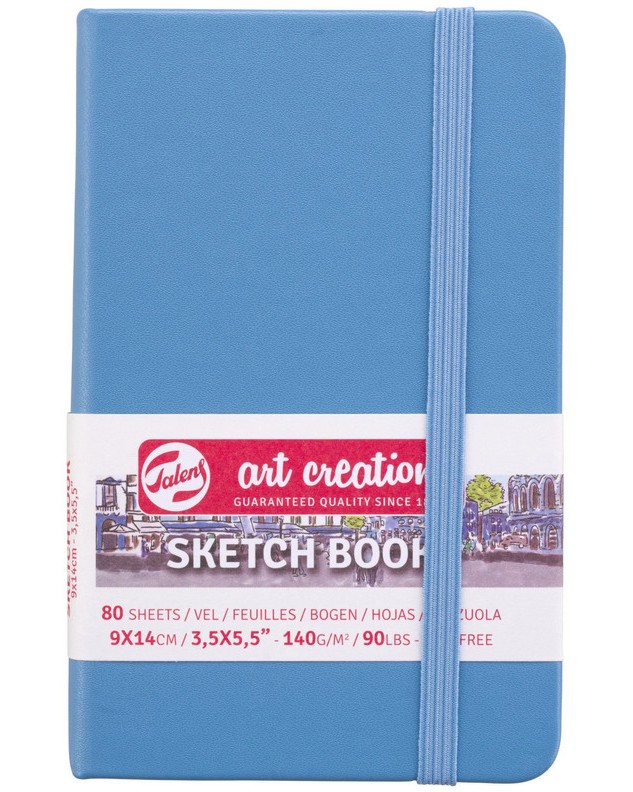 ������� �� �������� Royal Talens Lake Blue - 80 �����, 140 g/m<sup>2</sup> �� ������� Art Creation - �������
