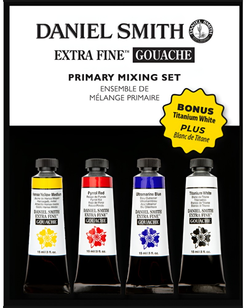 ���� ��� Daniel Smith Extra Fine Gouache - 4 ����� x 15 ml - ���