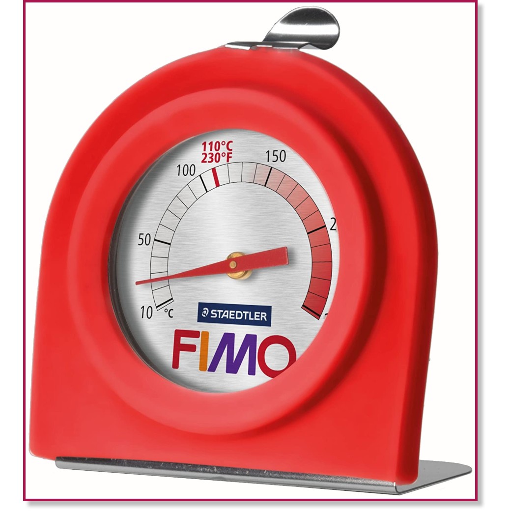 Термометър за фурна Fimo - Аксесоар за изпичане на полимерна глина - 