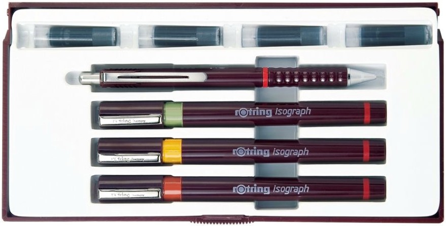 �������� Rotring Junior set - 3 ����, 4 ���������� � ��� � ����������� ����� - 