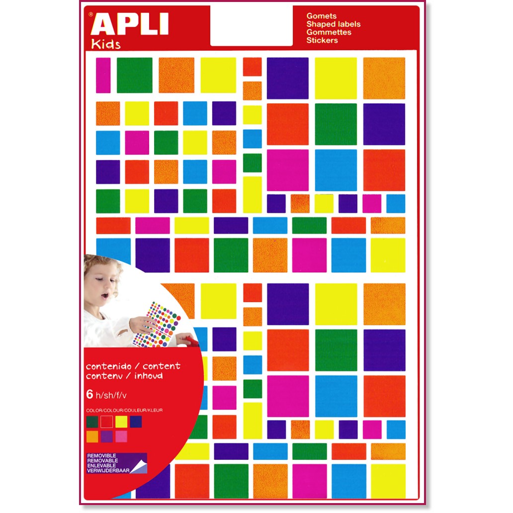 Стикери Apli Kids - Четириъгълници Стикери Apli Kids - Четириъгълници -