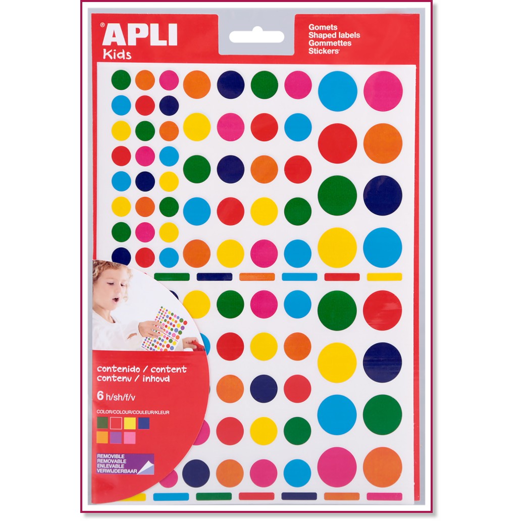 Стикери Apli Kids - Окръжности Стикери Apli Kids - Окръжности -