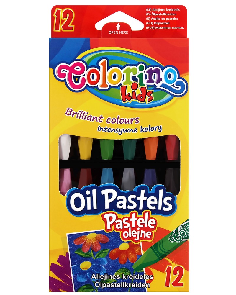 Маслени пастели Colorino Kids Маслени пастели Colorino Kids - 12 цвята -