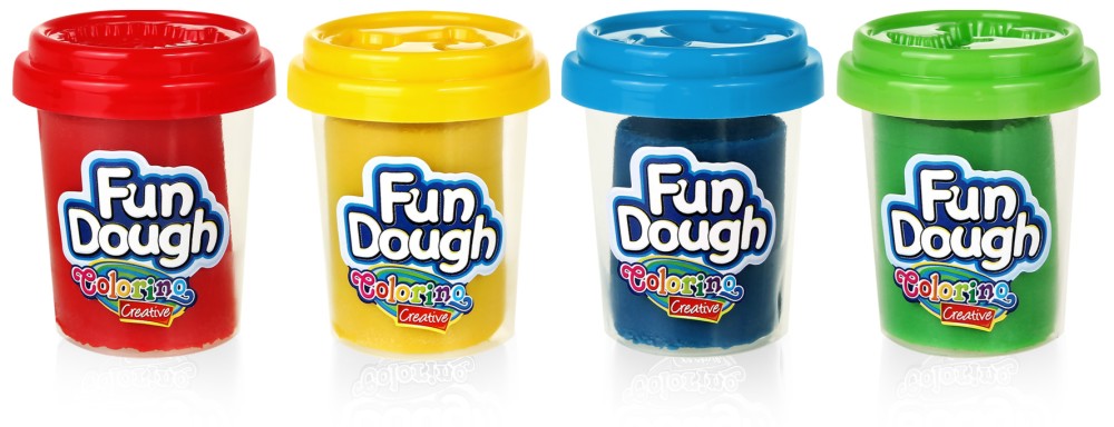��������� Colorino Kids Fun Dough - 4 ��� 10 ����� - 