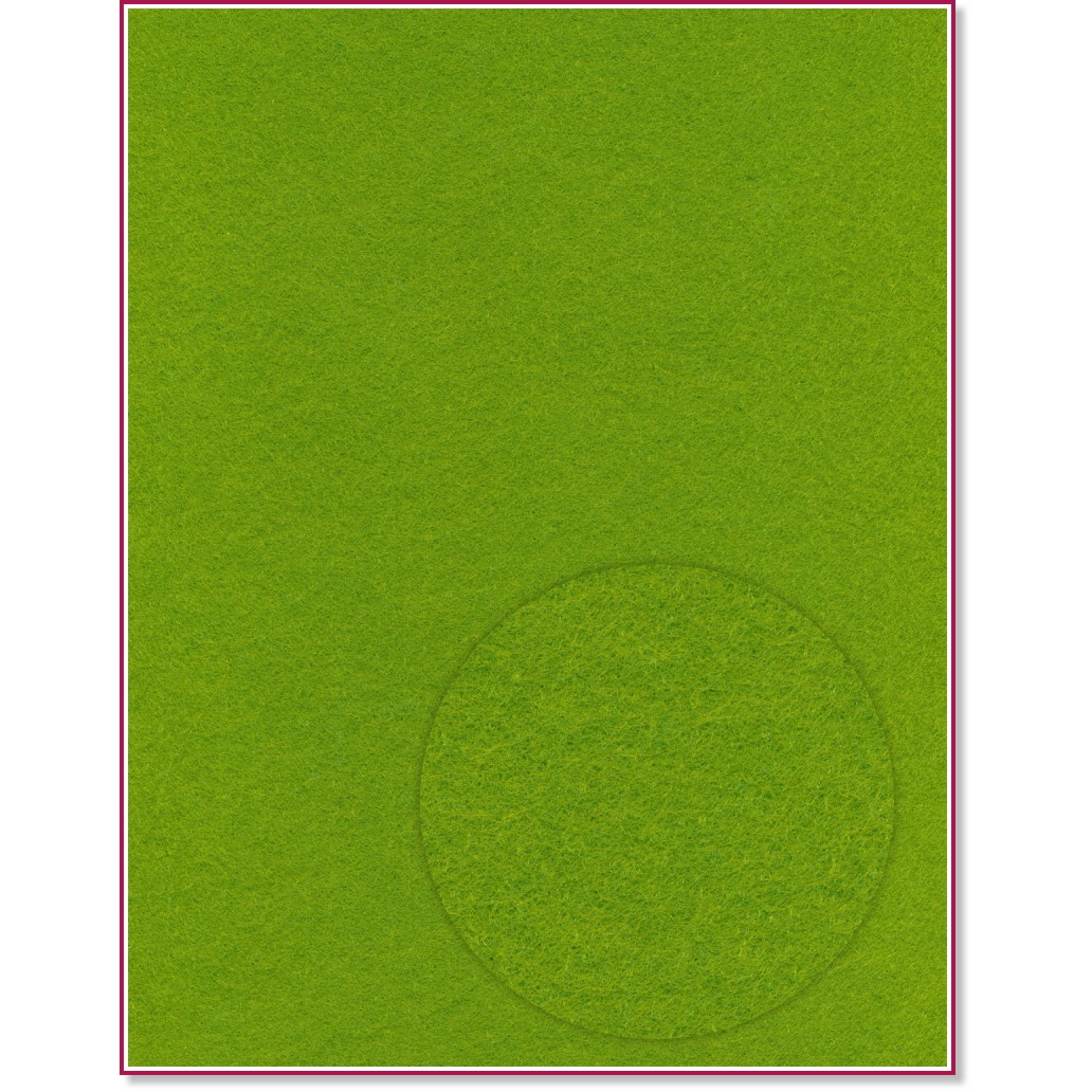 Зелен филц Зелен филц - 20 x 30 cm -