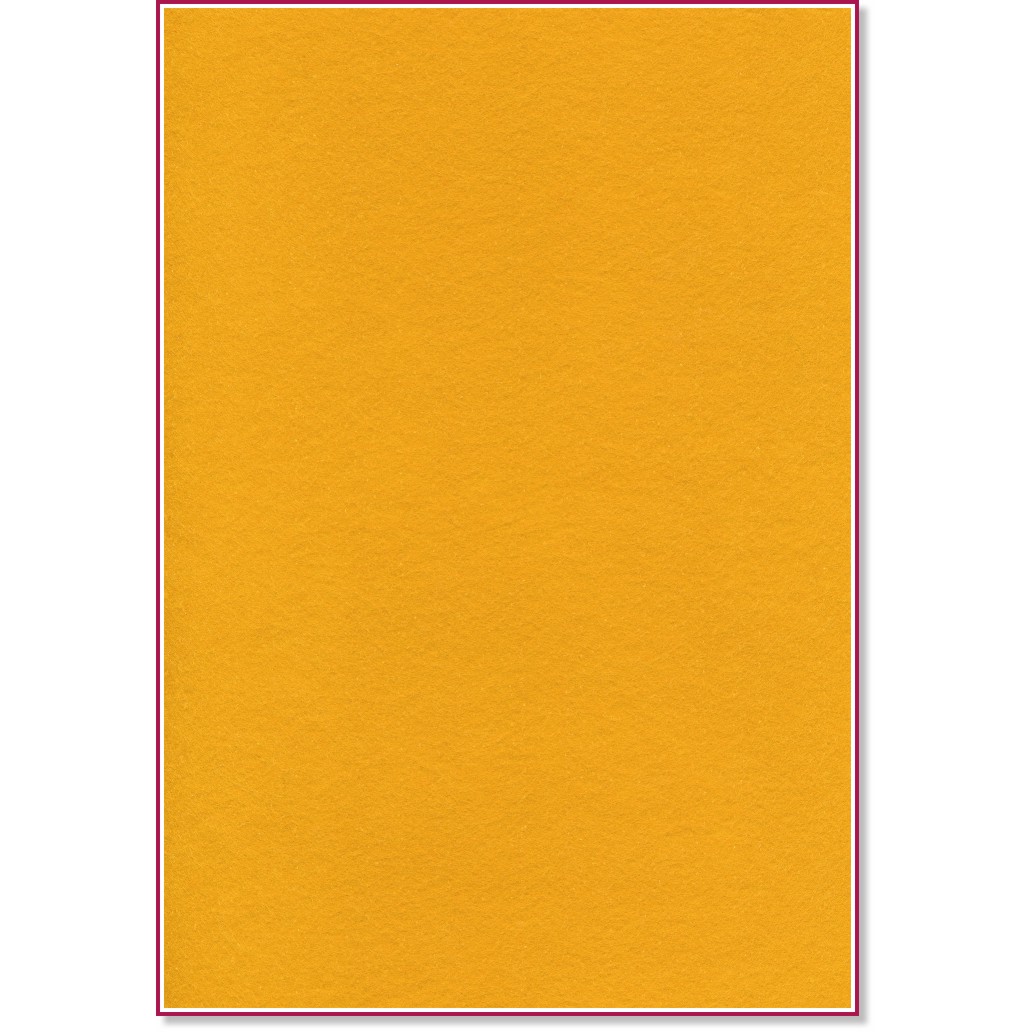 Тъмно оранжев филц Тъмно оранжев филц - 20 x 30 cm -