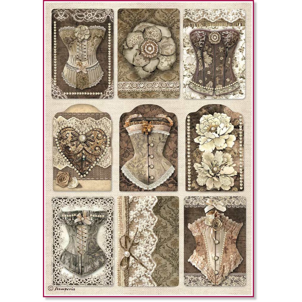   Stamperia -  - A4   Old lace - 