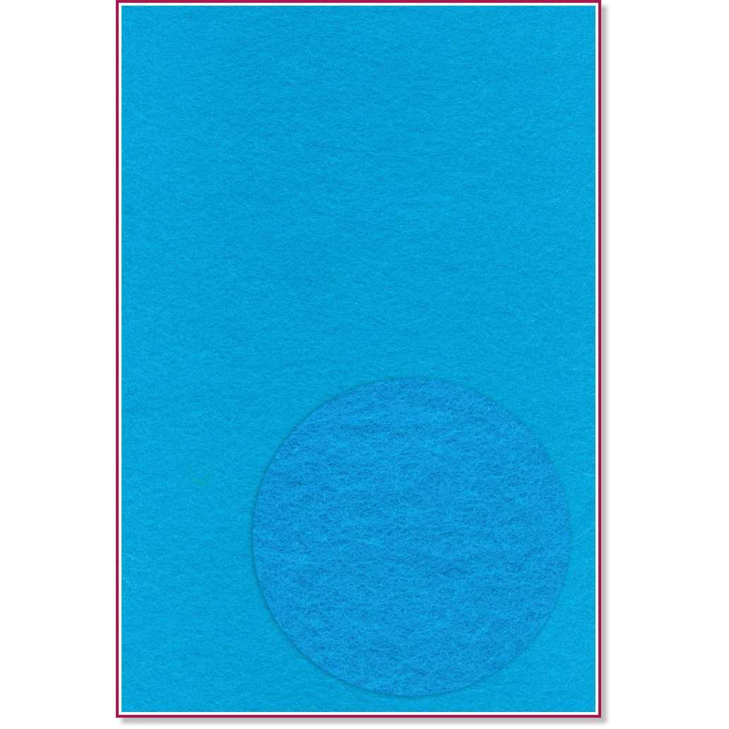 Светло син филц - 20 x 30 cm - 