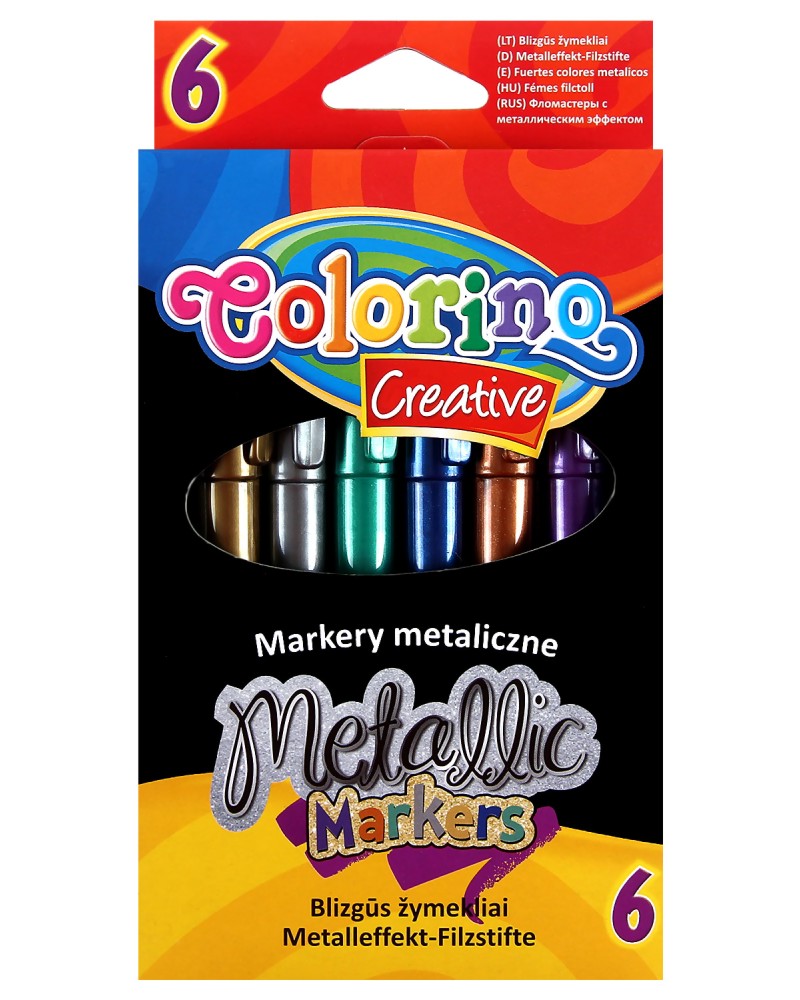 ������� Colorino Kids Metallic - 6 ����������� ����� - 