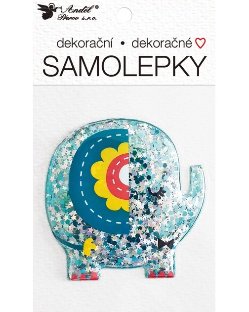 Стикер с брокатени частици Andel Prerov Elephant Стикер с брокатени частици Andel Prerov Elephant -
