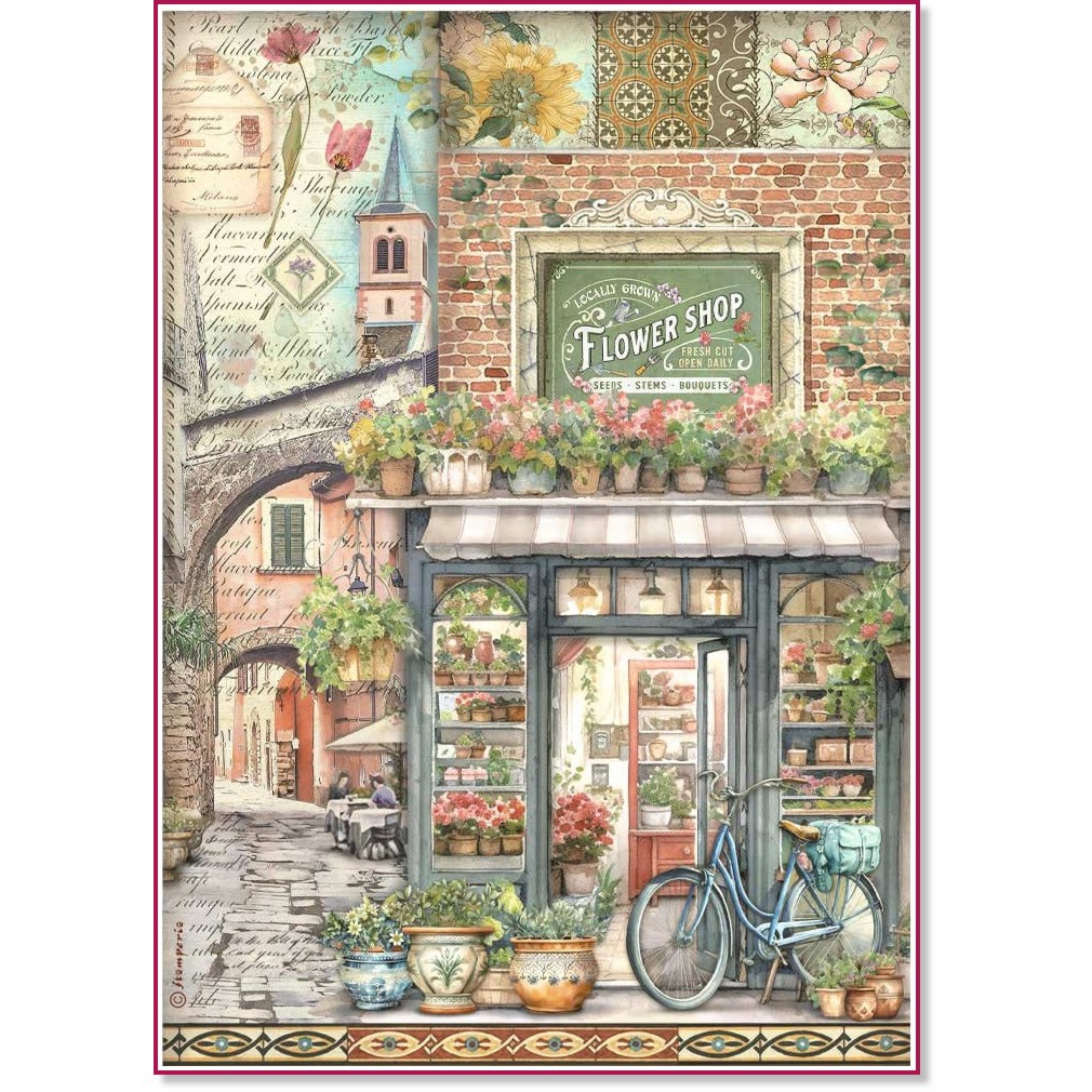   Stamperia -   - A4   Art of travelling - 
