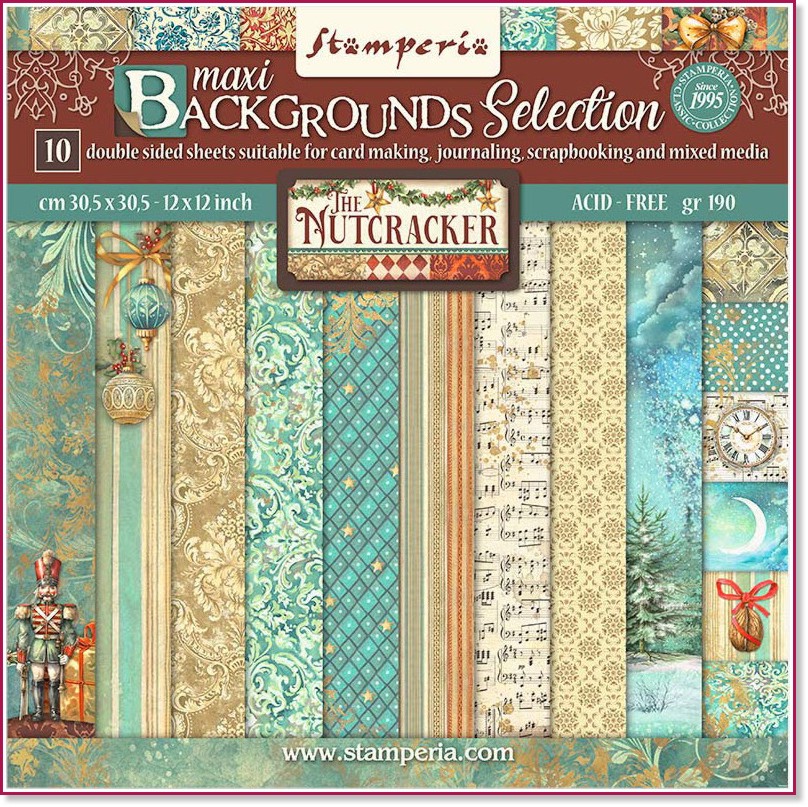    Stamperia - :  - 10 , 30.5 x 30.5 cm   The Nutcracker - 