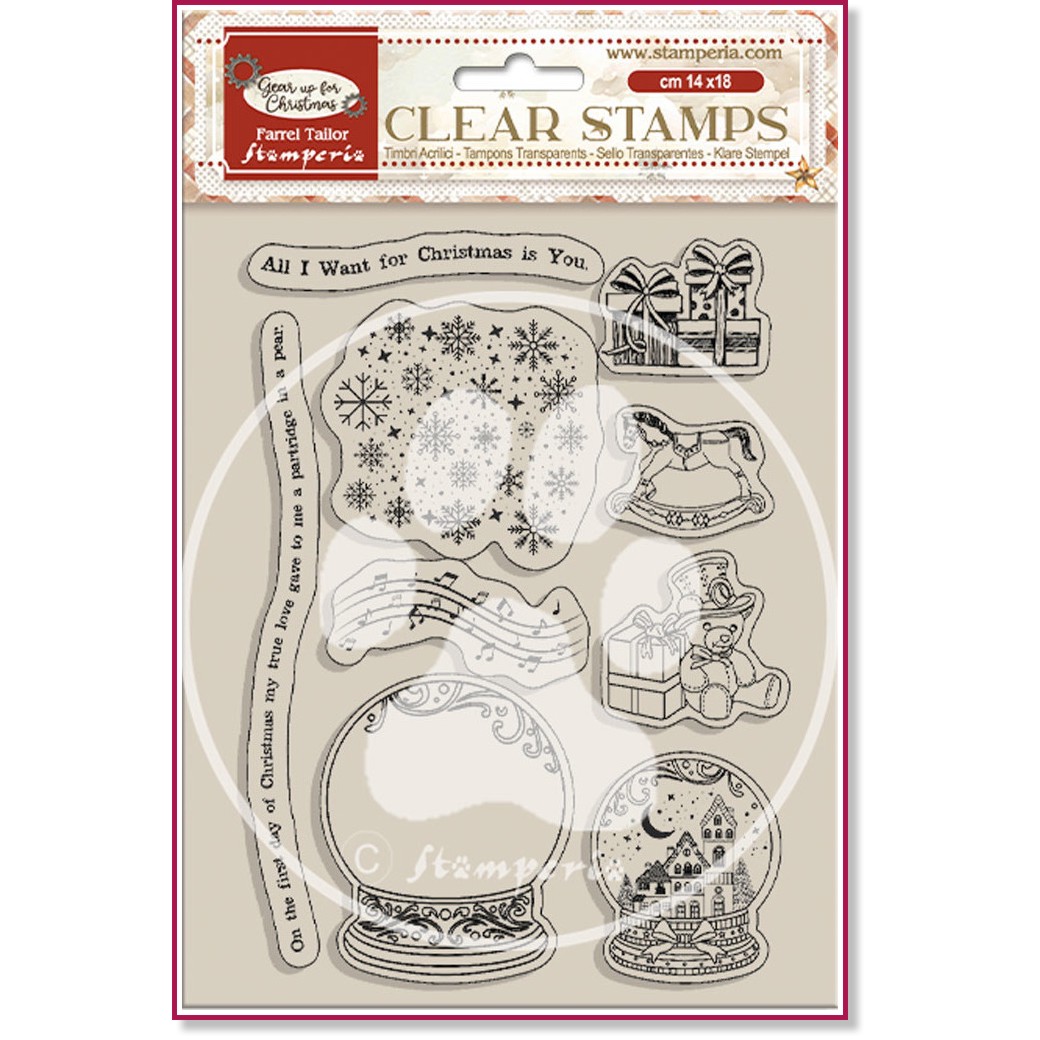 ������ ������ Stamperia - ������ - 9 ���� �� ���������� Gear up for Christmas - 