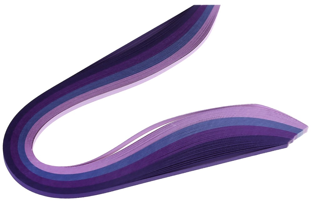 Квилинг ленти - Лилави Квилинг ленти - Лилави - 100 броя, 130 g/m<sup>2</sup> -