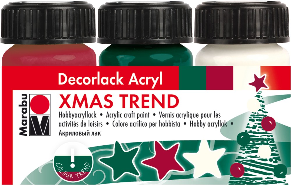    Marabu Xmas Trend - 3  x 15 ml - 