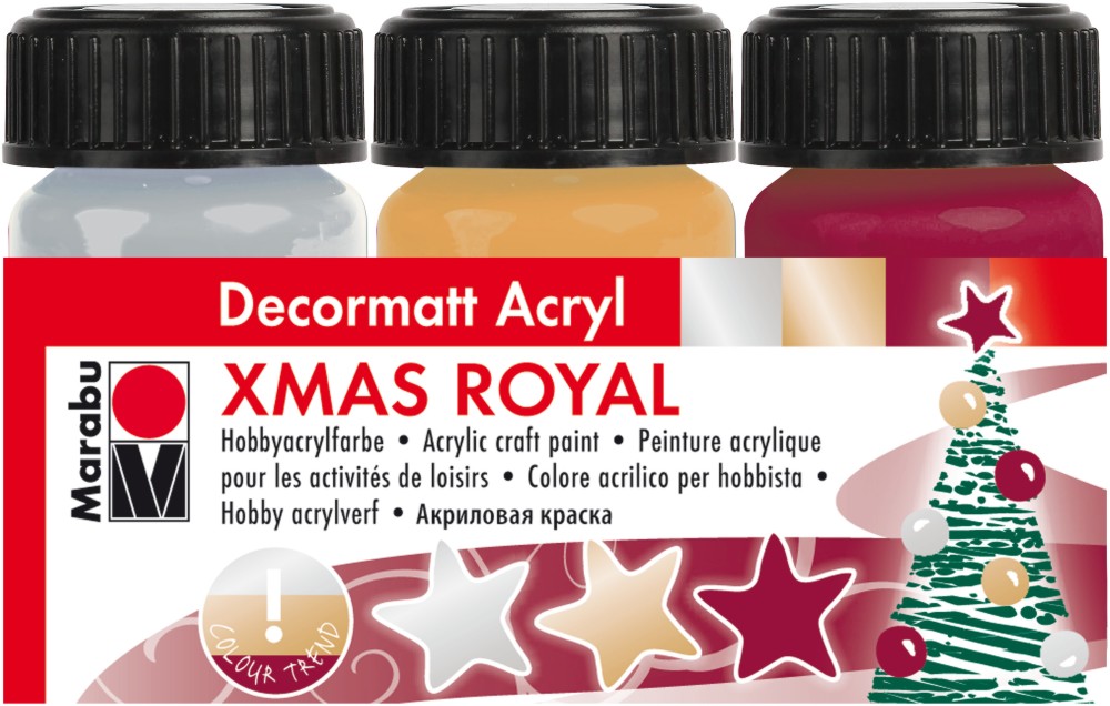    Marabu Xmas Royal - 3  x 15 ml - 