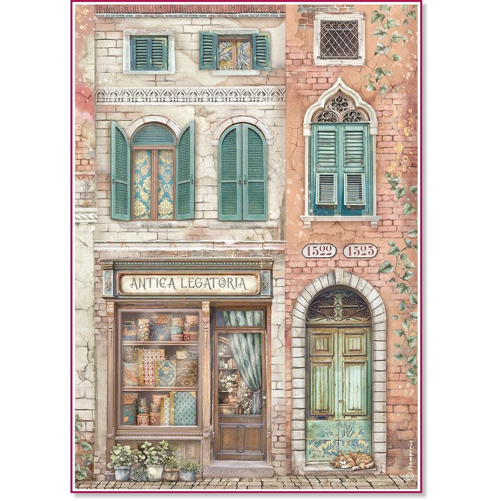   Stamperia -  - A4   Venice - 