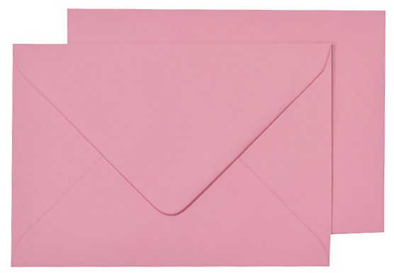 Пощенски пликове Слънчоглед - Пастелно розов - 25 броя - 