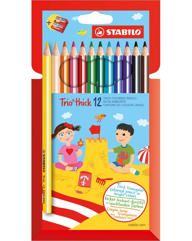 ������ ������ Stabilo Trio Thick - 12, 18 ��� 24 ����� � �������� - 