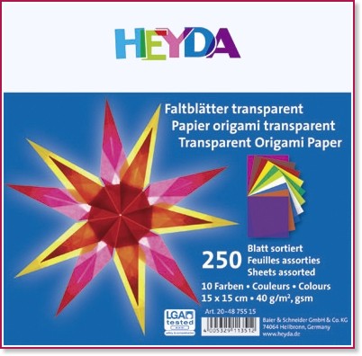���� �� ������� Heyda - 250 �����, 15 x 15 cm, 40 g/m<sup>2</sup> - 