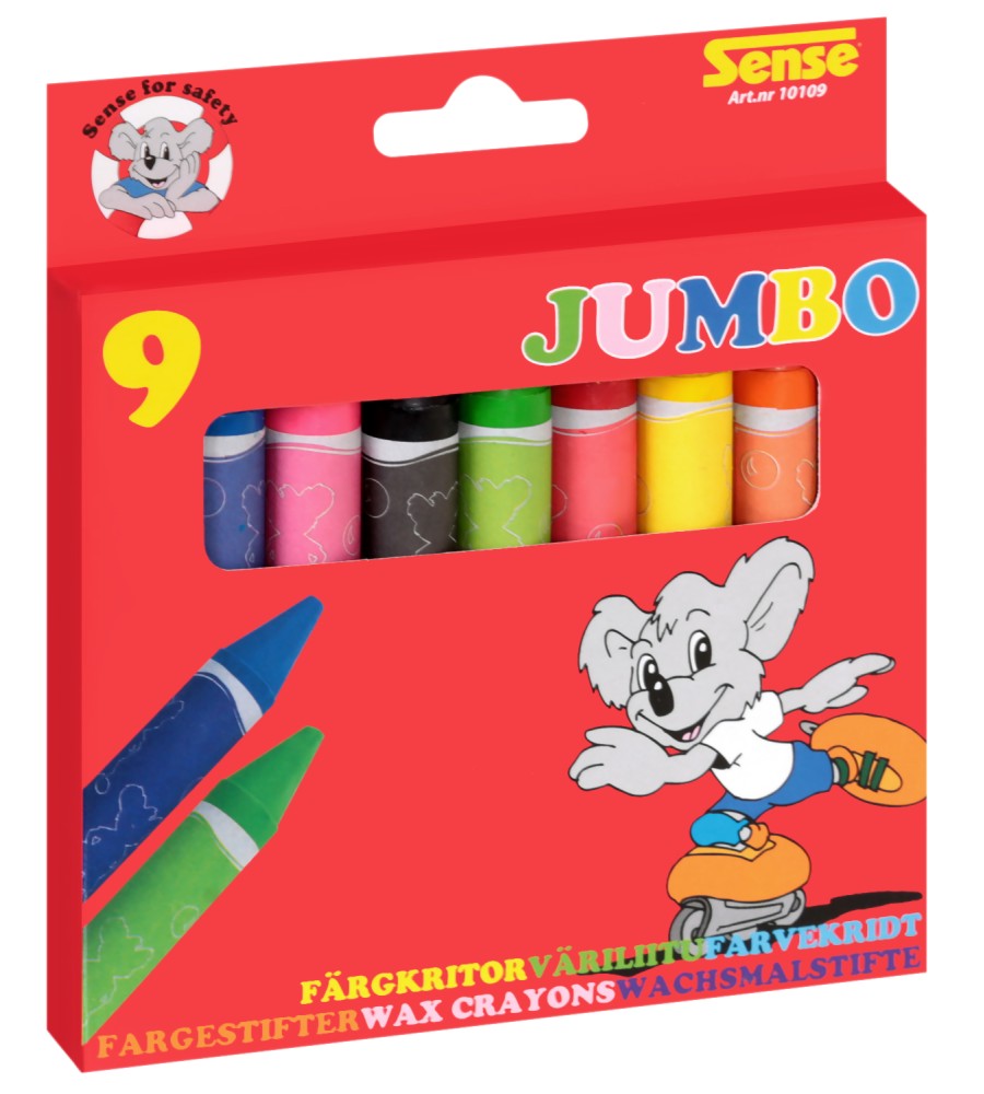 Пастели Sense Jumbo Пастели Sense Jumbo - 9 цвята -