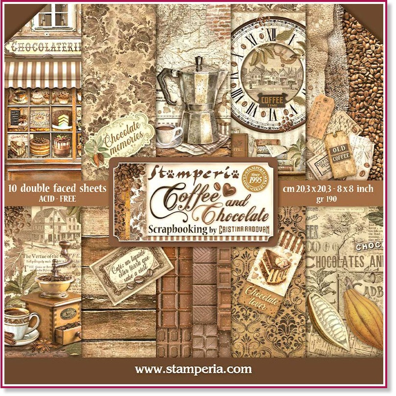    Stamperia -    - 10    Coffee and chocolate - 