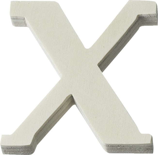 Буква X от шперплат KPC - 7.2 / 8 / 0.9 cm - 