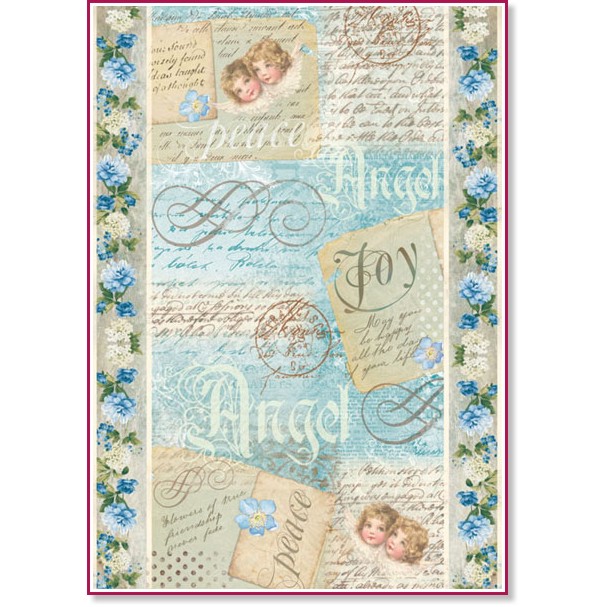 ��������� ������ Stamperia Angel Postcards - A4 - 