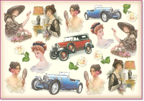 ��������� ������ Stamperia Mademoiselle - 48 x 33 cm - 