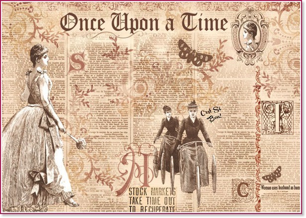   Stamperia - Once Upon a Time - 48 x 33 cm - 