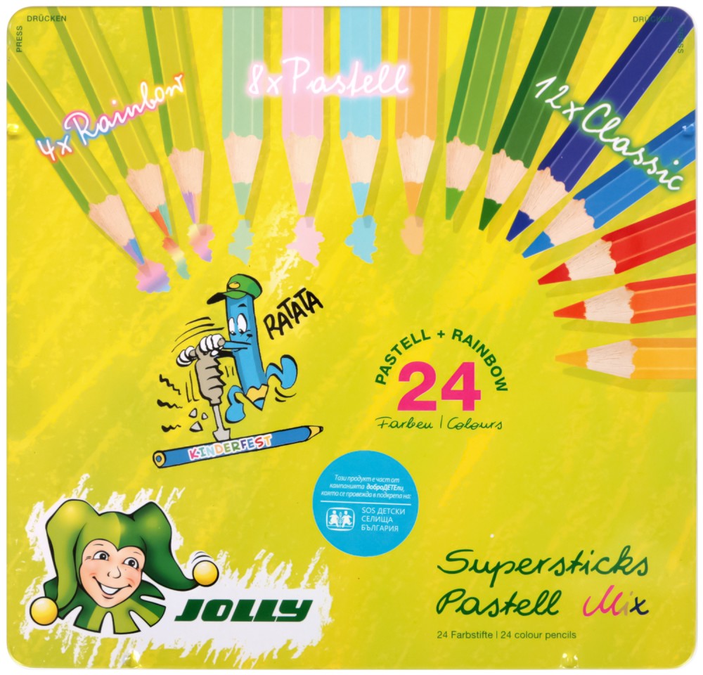   Jolly Kinderfest Pastell Mix - 24     - 