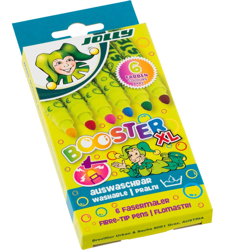 Флумастери Jolly Booster XL - 6 или 14 цвята - 